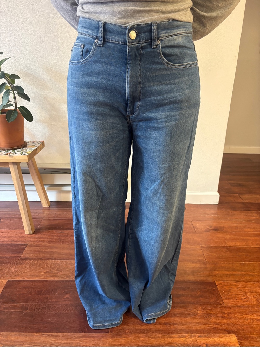 DL1961 - Wide-Leg Women's Jeans in Medium Blue